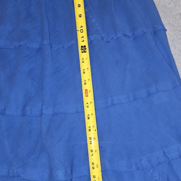 Studio west apparel tiered/ruggled skirt. Suze S/M - Picture 5 of 7